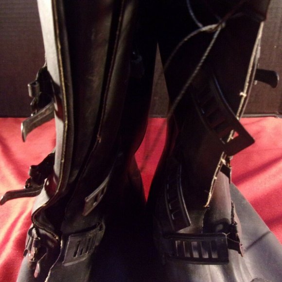 1990 XCLUSIVE SHOE COMPANY BLACK COLD WEATHER SIZE 11 BOOTS SI 1057 main image 4